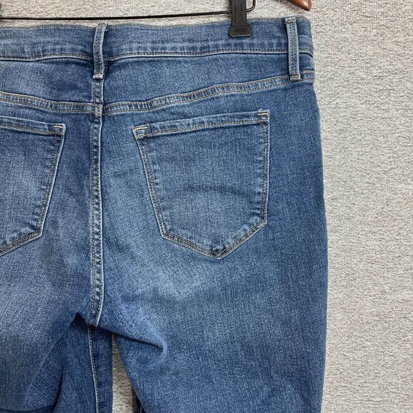 Old Navy Jeans Women's 10L Blue Original Straight Leg Mid Rise Medium Wash Denim - Picture 10 of 11